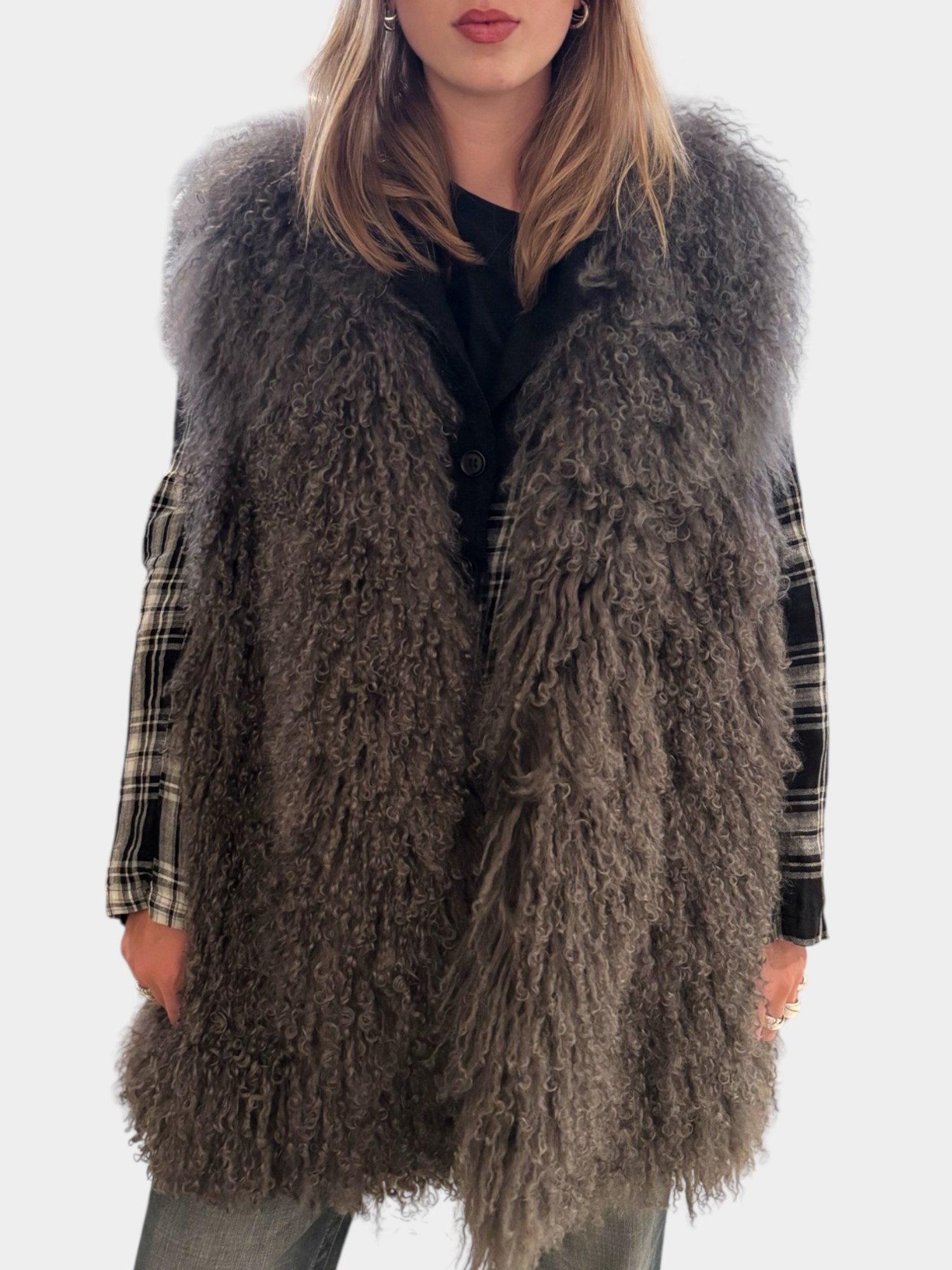 Etro Fur Vest (36) - Solgt
